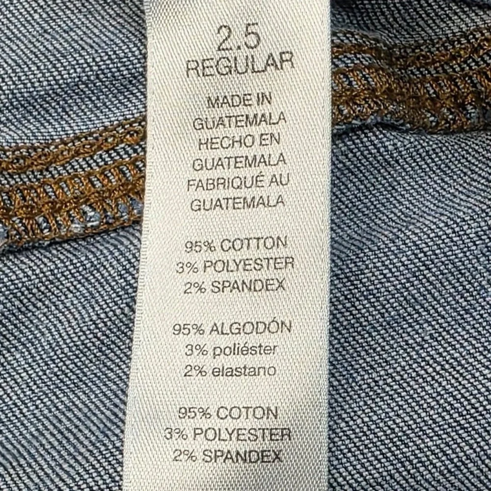 Chicos Perfect Stretch Girlfriend Jeans 2.5 Large Slim Leg Ankle Dark Wash Denim